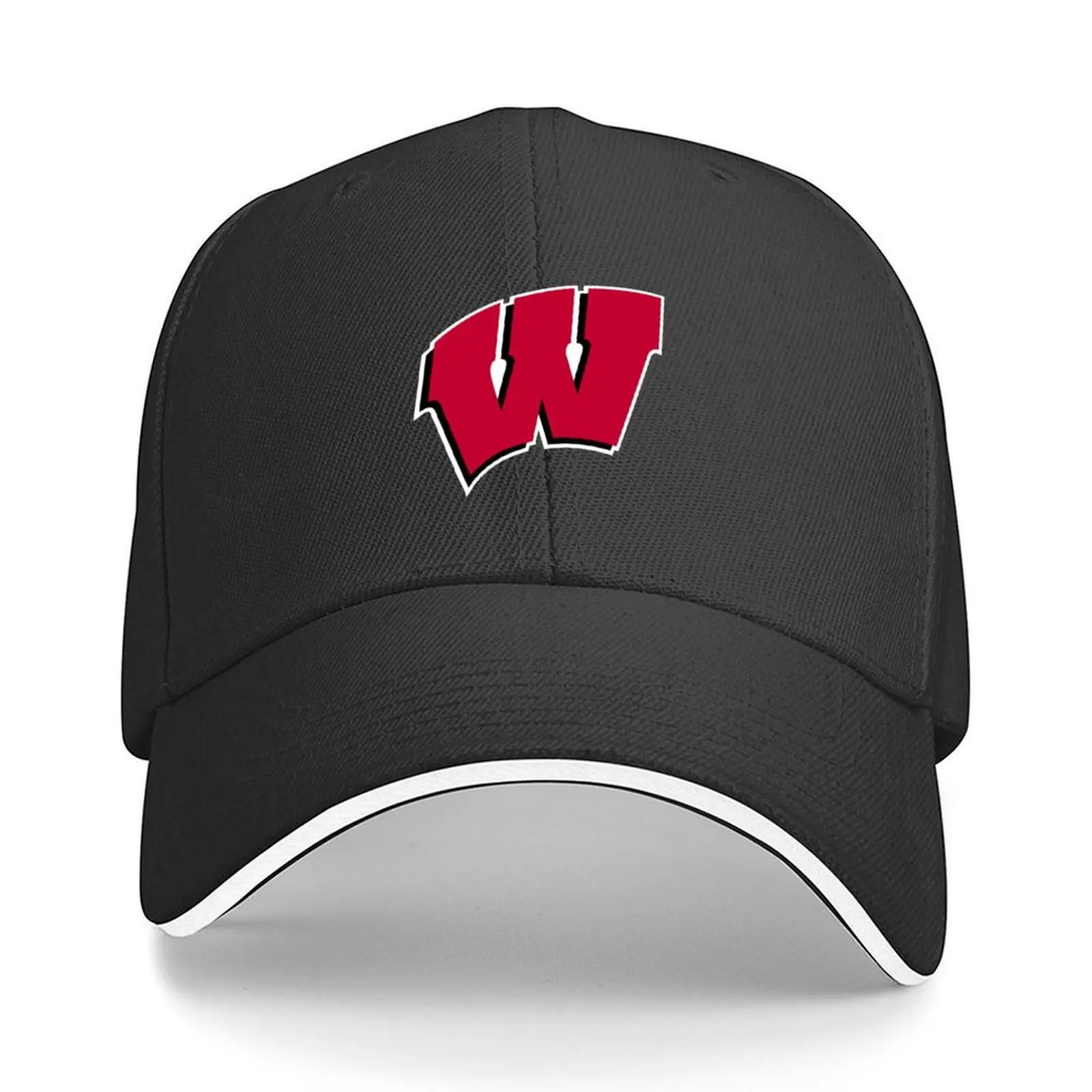 

University of Wisconsin-Madison W Baseball Cap Hat Luxury Brand Thermal Visor fishing caps man Brand Man cap Ladies Men's