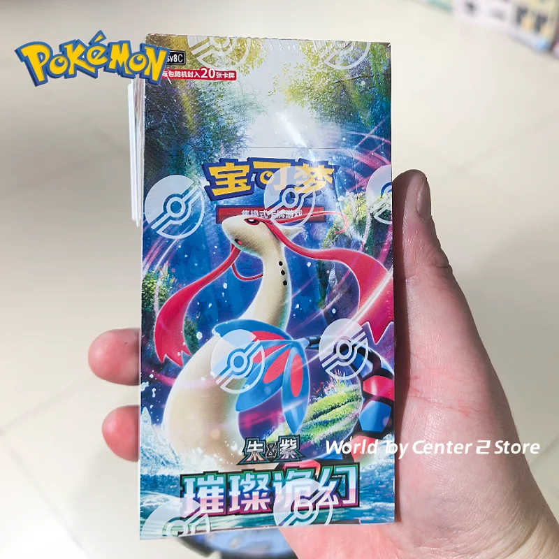 

100% Оригинальный набор тренера Покемонов Палдея PTCG 16.0: Подарочная коробка с подвеской и боевыми картами, коллекционные аниме-карты на упрощенном китайском языке