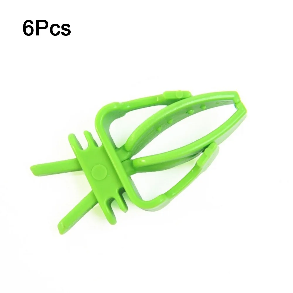 Lot de 6 pinces à nourriture multifonctionnelles en plastique pour oiseaux, mini support portable pour aliments d'oiseaux, pince pratique pour cage à oiseaux, grandes cages