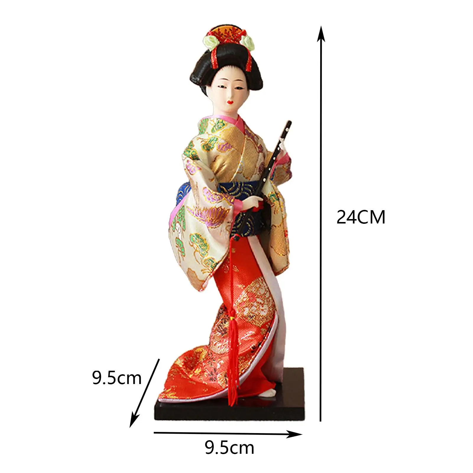 Kimono Dolls Ornament Ethnic Japanese Geisha Dolls for Desktop Table Bedroom