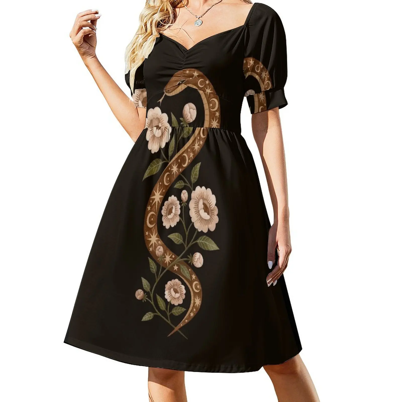 

Serpent spells Short Sleeved Dress Women's summer skirt women's summer dresses 2025 Dress