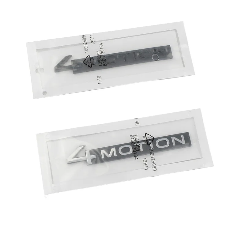 Car ABS 4 Motion Logo Trunk Badge For VW Tayron Golf Tiguan Tiguan Passat Polo CC Teramont Touareg 4MOTION Car Emblem Sticker