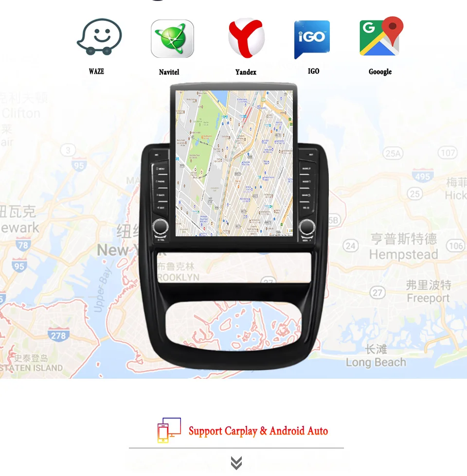 8G+128G Android 14 Para Renault Duster 2010 2013 2015 Rádio Automotivo Áudio Multimídia Estéreo PC Tablet GPS Monitor DVD Carplay Auto