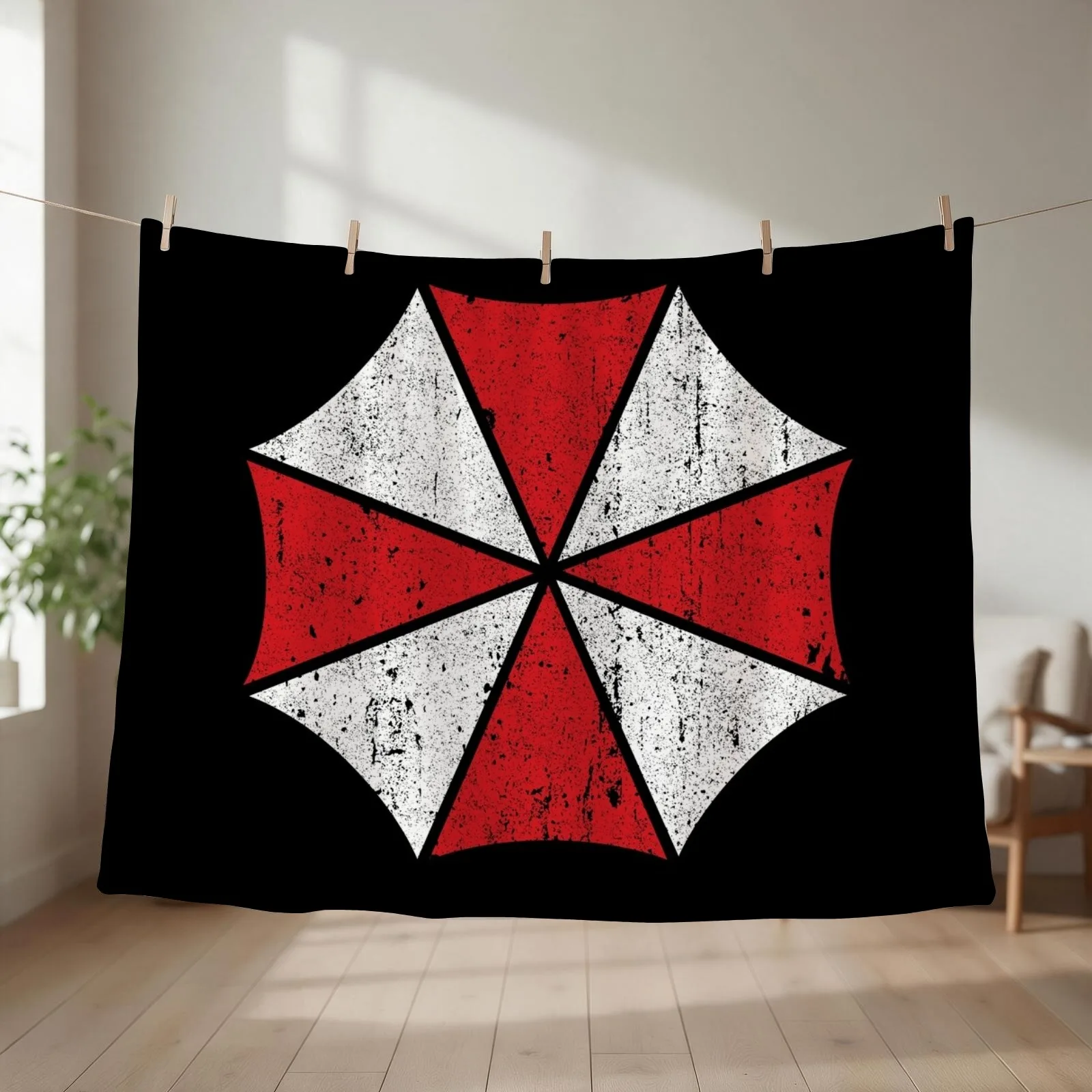 Umbrella Corp Throw Blanket couch cozy soft plush fuzzy picnic outdoor blanket