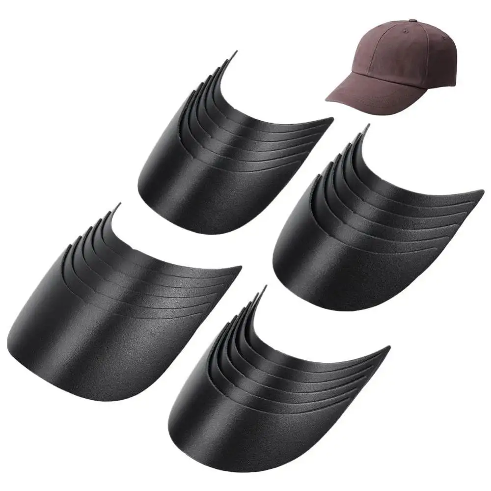 Plastic Brim Stiffener For Baseball Cap Hat Visor Hot Melt Shaping Sheet Flexible Structural Support For Cap Making