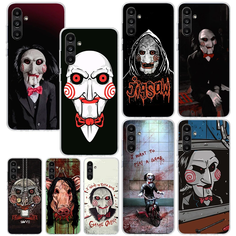 The Jigsaw Killer Horror Phone Case For Samsung Galaxy A15 A25 A35 A55 A14 A24 A34 A54 A13 A23 A33 A53 A12 A22 A32 A52 A05S A04S