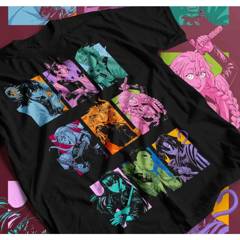 Pillar Devil Killer Demon Slayer Blade Tianyuan Horror Anime Men's T-shirt Spring/Summer New Product unisex casual T-shirt