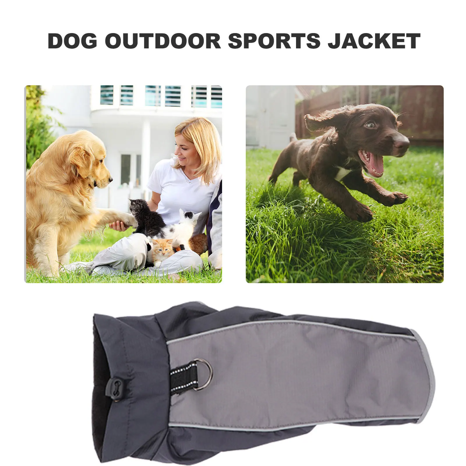 

Dog Coat Waterproof Warm Winter Black Xl Reflective Jacket for Small Medium Large Dogs Safe Walking Photo Taking