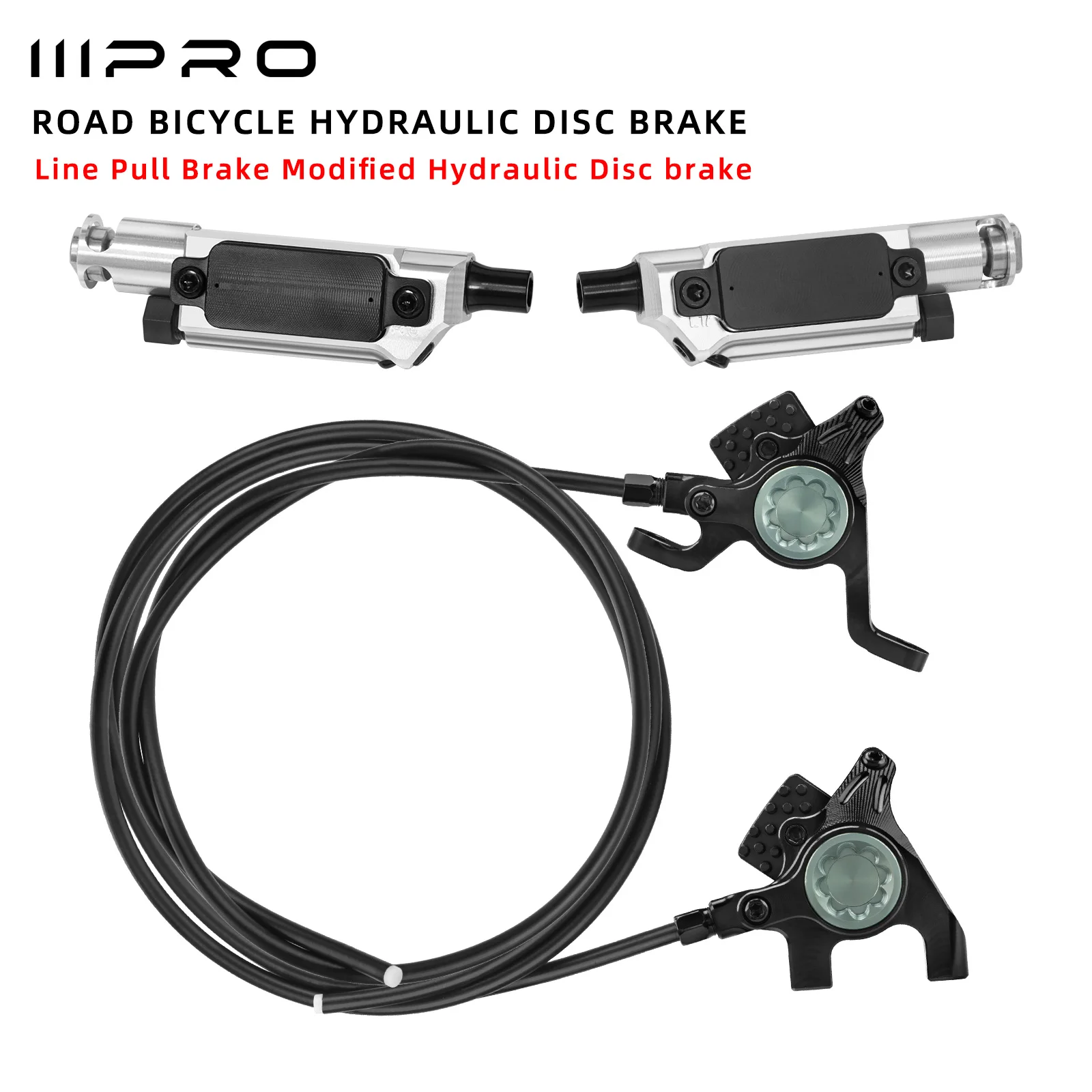 

IIIPRO 6R Road Bicycle Hydraulic Disc Brake Cnc Integrated Caliper Road Bicycle Line Pull Brake Modified Hydraulic Disc Brake