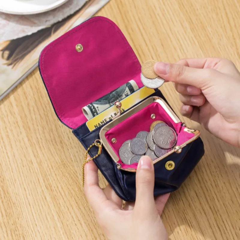 Leather Wallet Coin Purse Women\'s Leather Purse Coin Bag Multifunctional Change Storage Wallets Wallets For Women Handbag