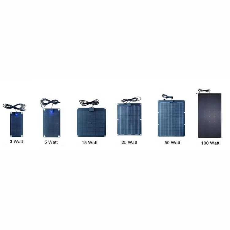 Best Selling Portable Outdoor Solar Panel Chinese Factory Semi-Flexible   55W Monocrystalline  Cell