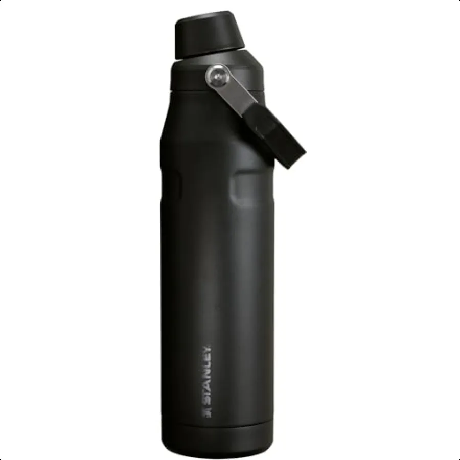 

IceFlow Fast Flow Water Bottle 36 oz Angled Spout Lid Lightweight and Leakproof for Travel and Sports Insulated Stainl Steel BP