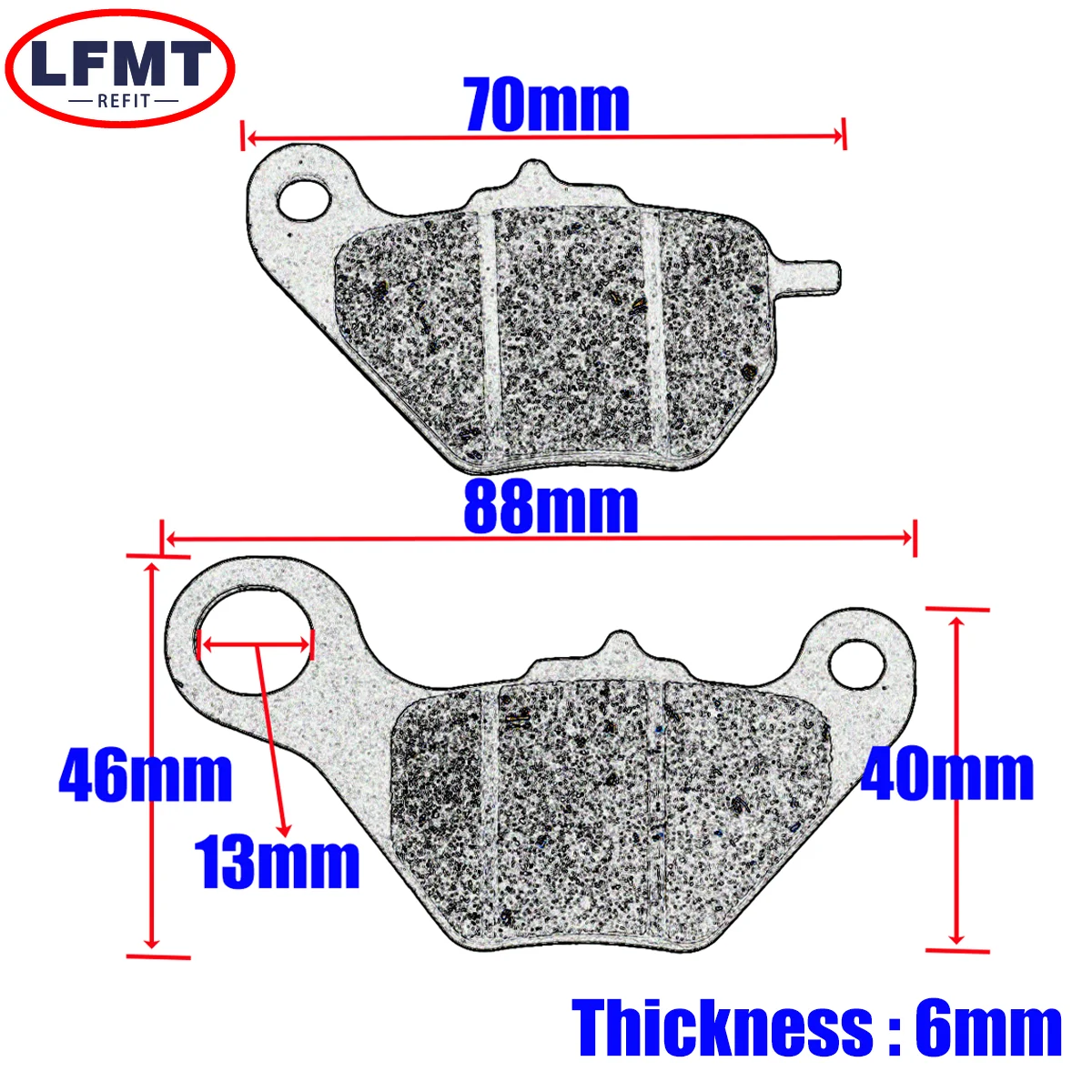 Motorcycle front rear brake pad combination For HONDA YAMAHA duke 200 CA 250 MIO W 125 T 2000 F 150 AVENUE 125 PXC 2018 CBR250