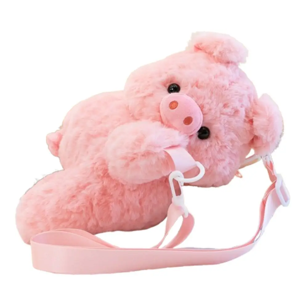 동물 녹색 거북이 봉제 배낭 휴대폰 가방 봉제 인형 작은 돼지 인형 숄더백 28cm 귀여운 만화 봉제 스쿨백 여성용