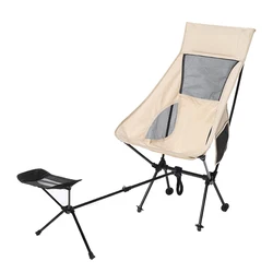 Outdoor Maan Stoel Met Voet Fauteuil Rest Draagbare Camping Ultralight Opvouwbare Stoelen Rugzak Stoel Voor Vissen Picknick Wandelen