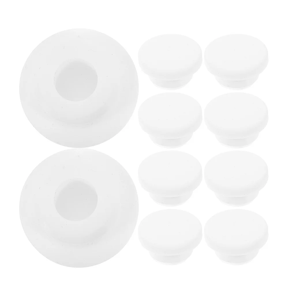 

10 pcs Washbasin Plug Round Overflow Drain Cap For Bathtub Bathroom Sink Tub Sealing Cover Waterproof Stopper Plastic Drain