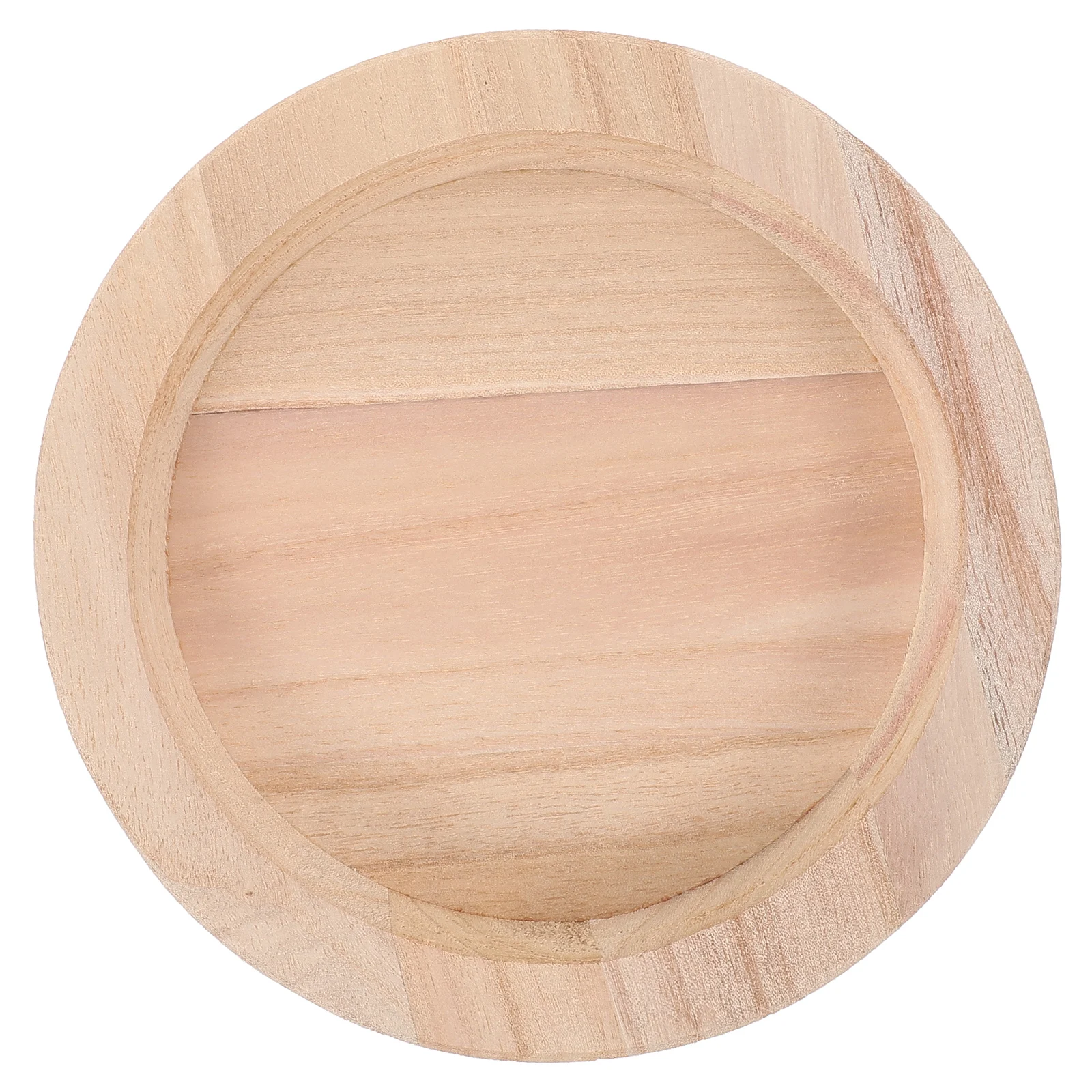 

1pcs Wooden Holder Display Tray Round Home Decor Rustic Style Elegant Candlestick For Wedding Bedroom Party Decoration