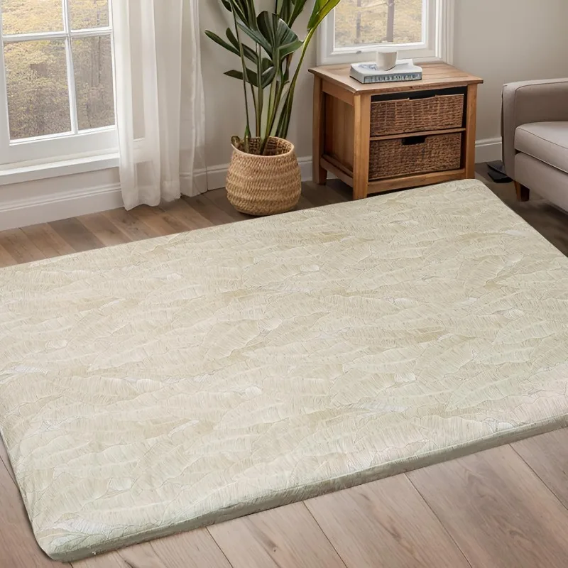 Futon Mattress Cover for Traditional Japanese Floor Futon Mattress with Zipper,Tatami Floor Sleeping Mat Cover,Super Soft