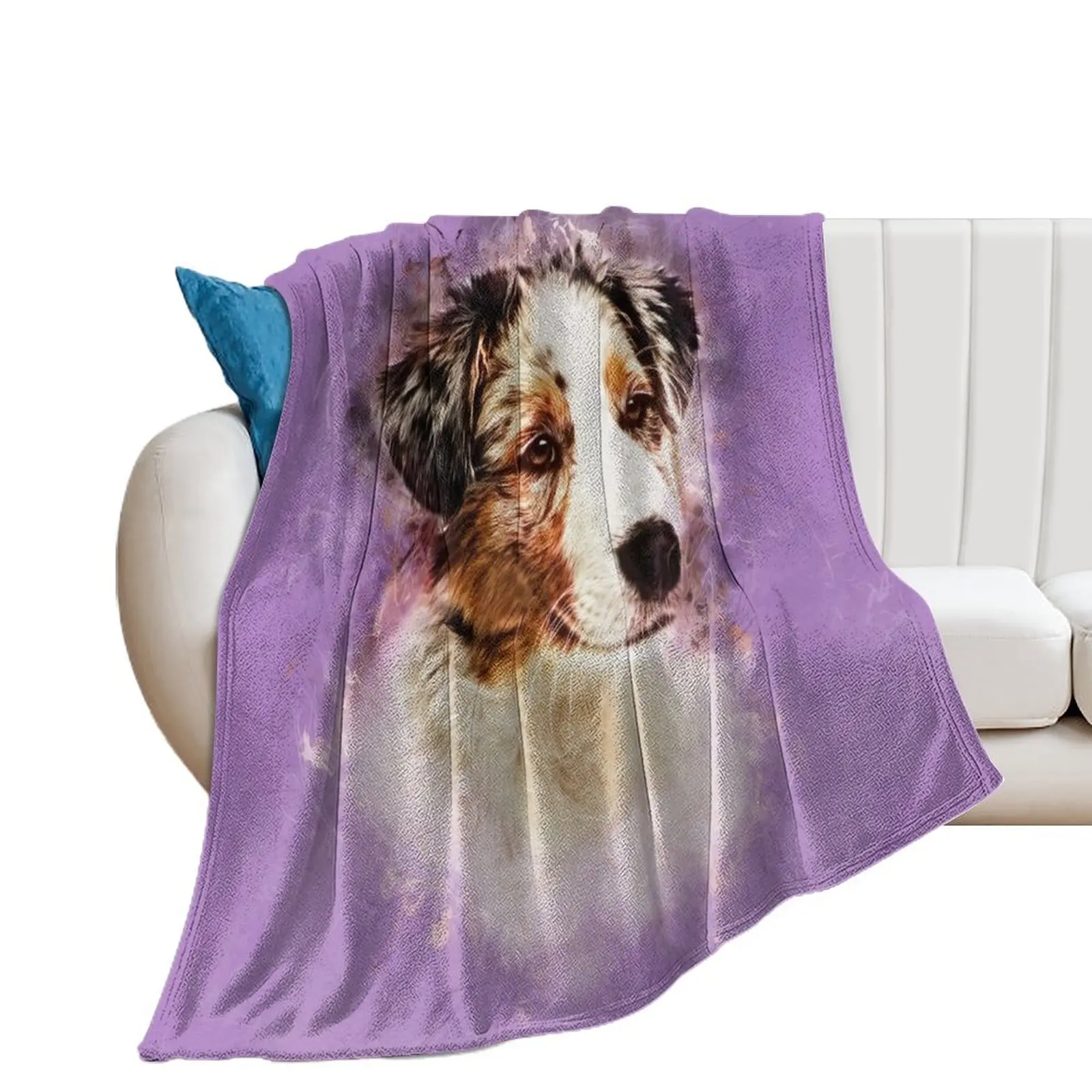 Australian Shepherd - Aussie Puppy Throw Blanket Beautifuls sofa bed Blankets