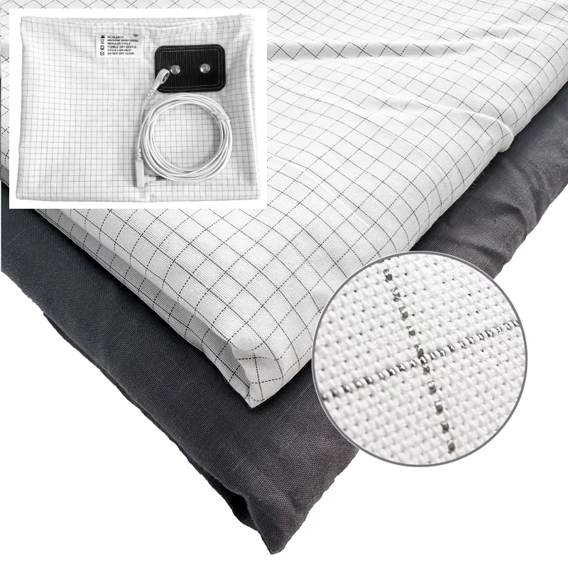 Antistatic Earthing Bed Sheet with Conductive Silver Fiber Stress Release Technology Grounding Sheet for Improved Sleep Quality