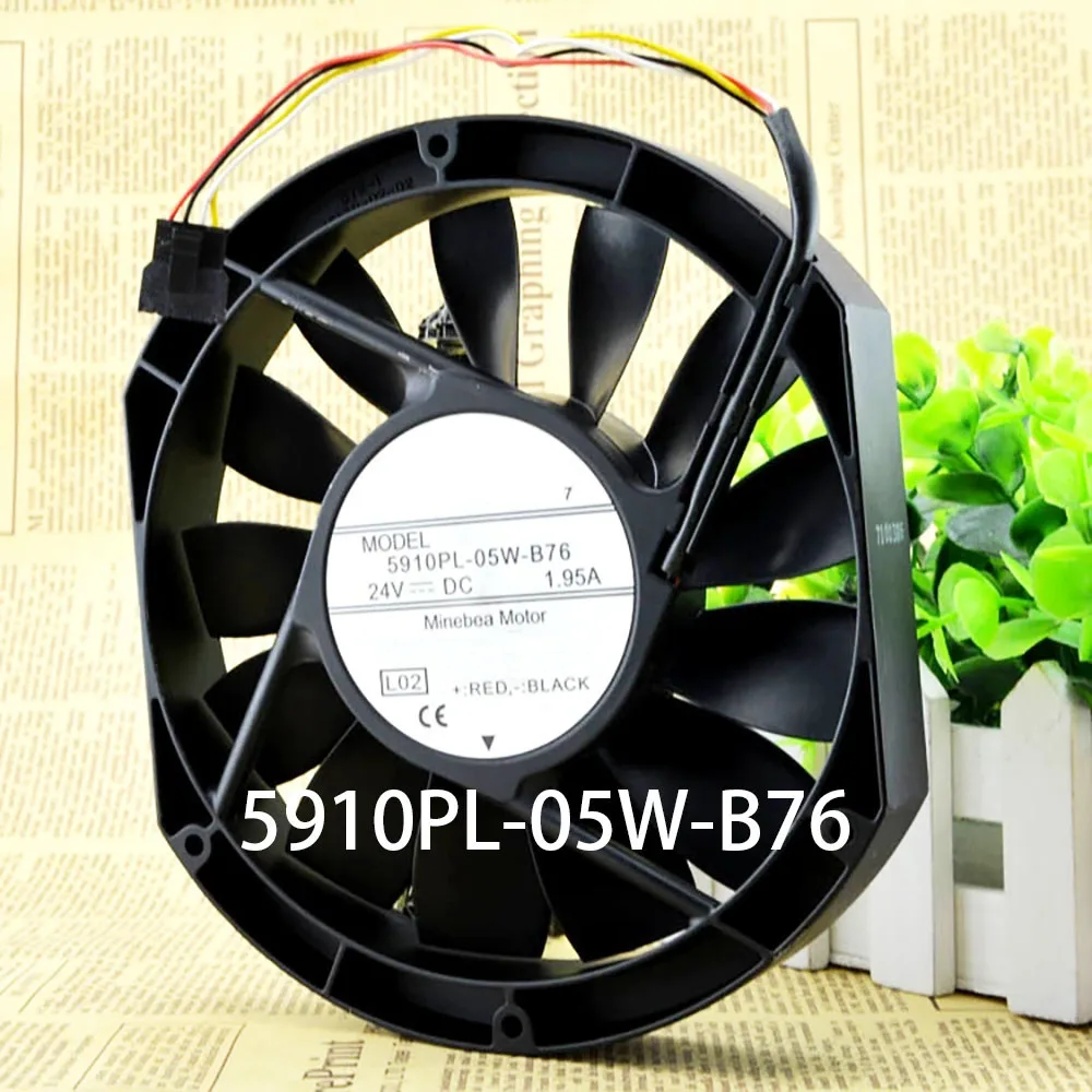 Server radiator 5910PL-05W-B76 DC 24V 1.95A 172*150*25mm Industrial control fan
