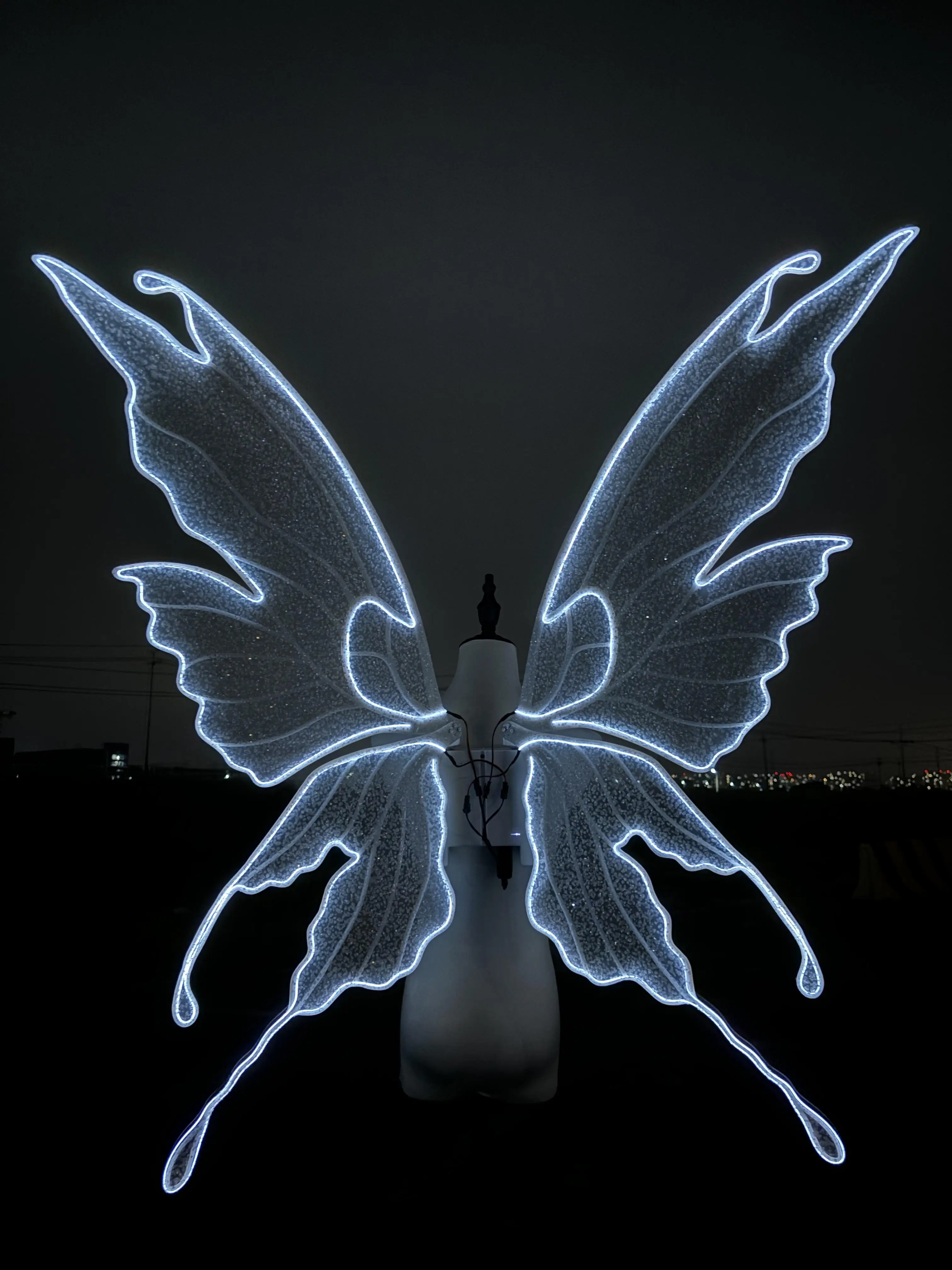 Scenic area dress up electric luminous elf butterfly wings adult bar nightclub photography photo prop back decoration