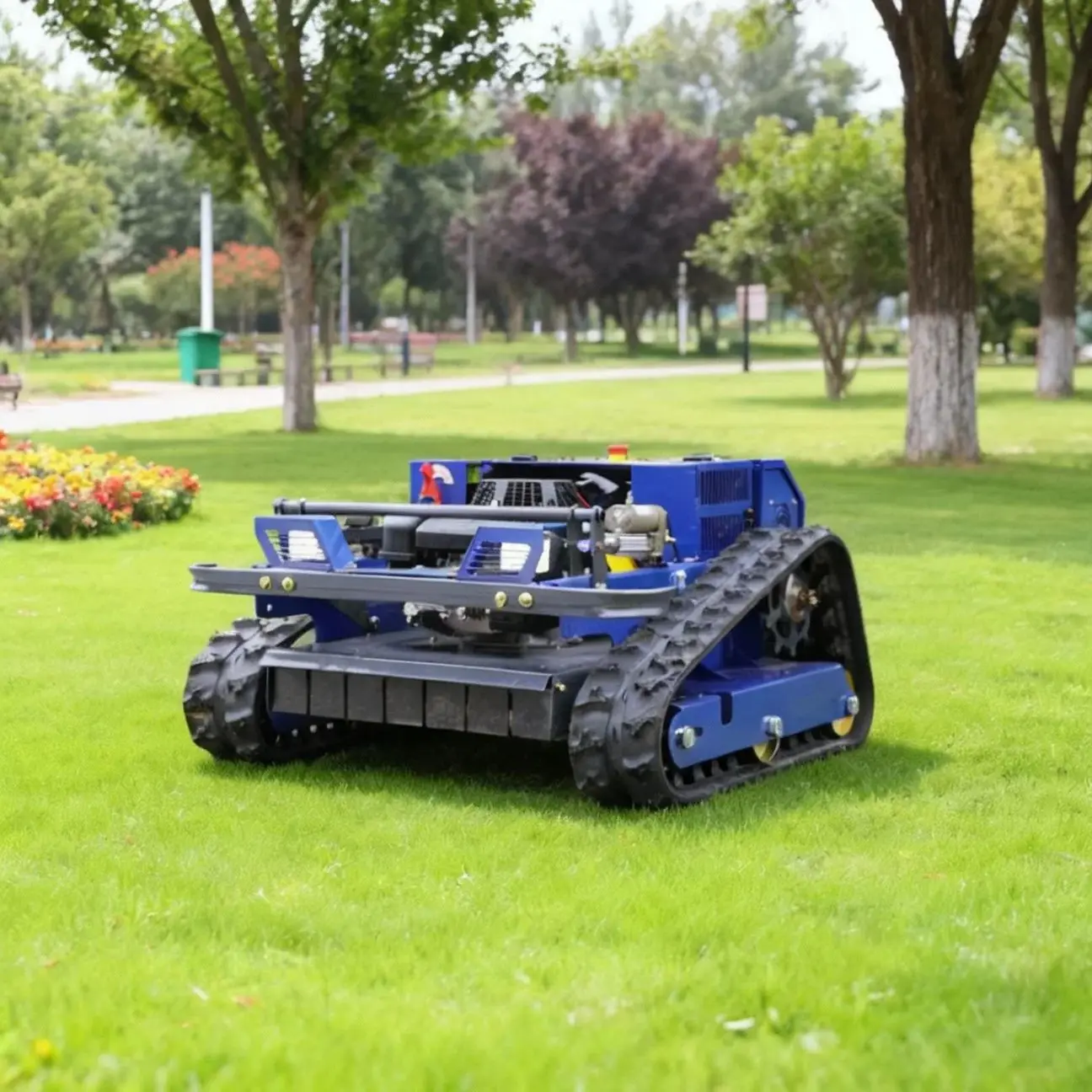 

Газонокосилка с дистанционным управлением по индивидуальному заказу, автоматический робот-газонокосилка для фермерских листьев, простая коммерческая газонокосилка