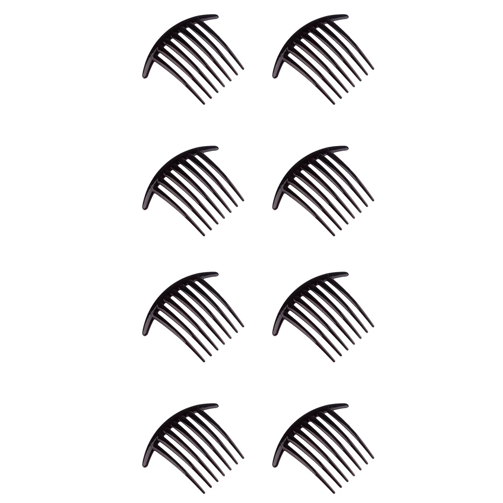 

8 шт., черная пластиковая расческа для волос, легкая, прочная, удобная, аксессуары для укладки, женские принадлежности для волос
