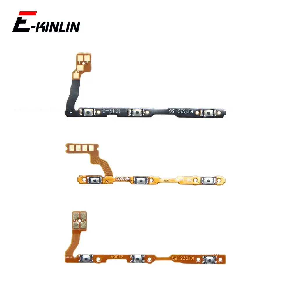 Switch Power ON OFF Key Mute Volume Button Ribbon Flex Cable For Vivo T1x T1 Pro 5G Global 4G T2x Replacement Parts