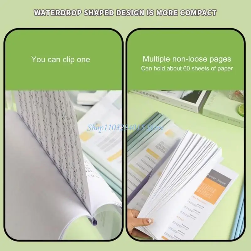 R6FF 10Pcs File Document Binder Document Organizers Clear Book Cover Drawbar Book Cover Folder Pressboard Cover Report Binder