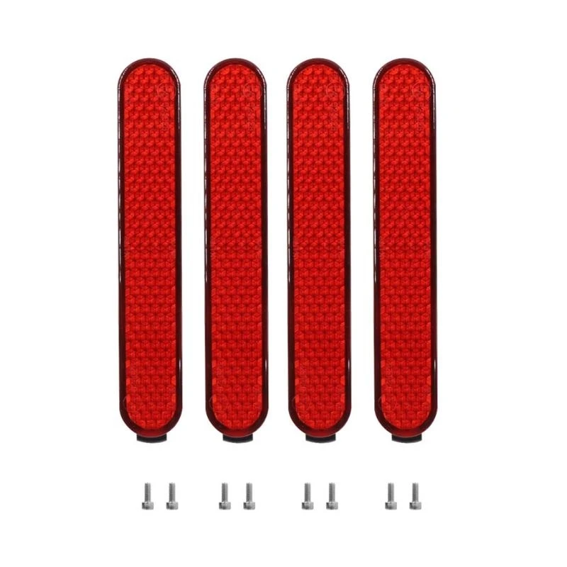 Q39E 2Set Scooter Wheel Cover Protect Shell Electric Scooter Side Reflective Strap