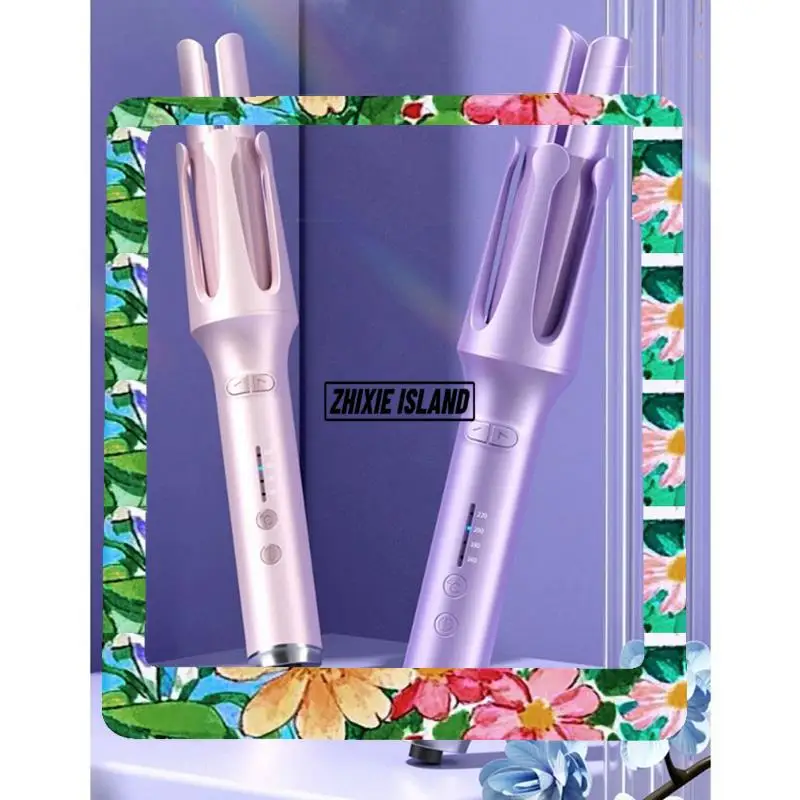 Rolo de ondulação de cabelo automático, entrega em 24 horas, 32mm, com controle de temperatura, ferramentas de estilo, ferro de cabelo, plugue americano