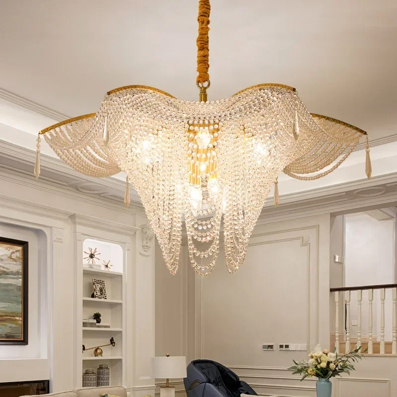 

Luxury Crystal Butterfly 2023 Pendant Lights New Modern Designer Lustre LED Hanging Lamps for Ceiling Home Decor for Living Room