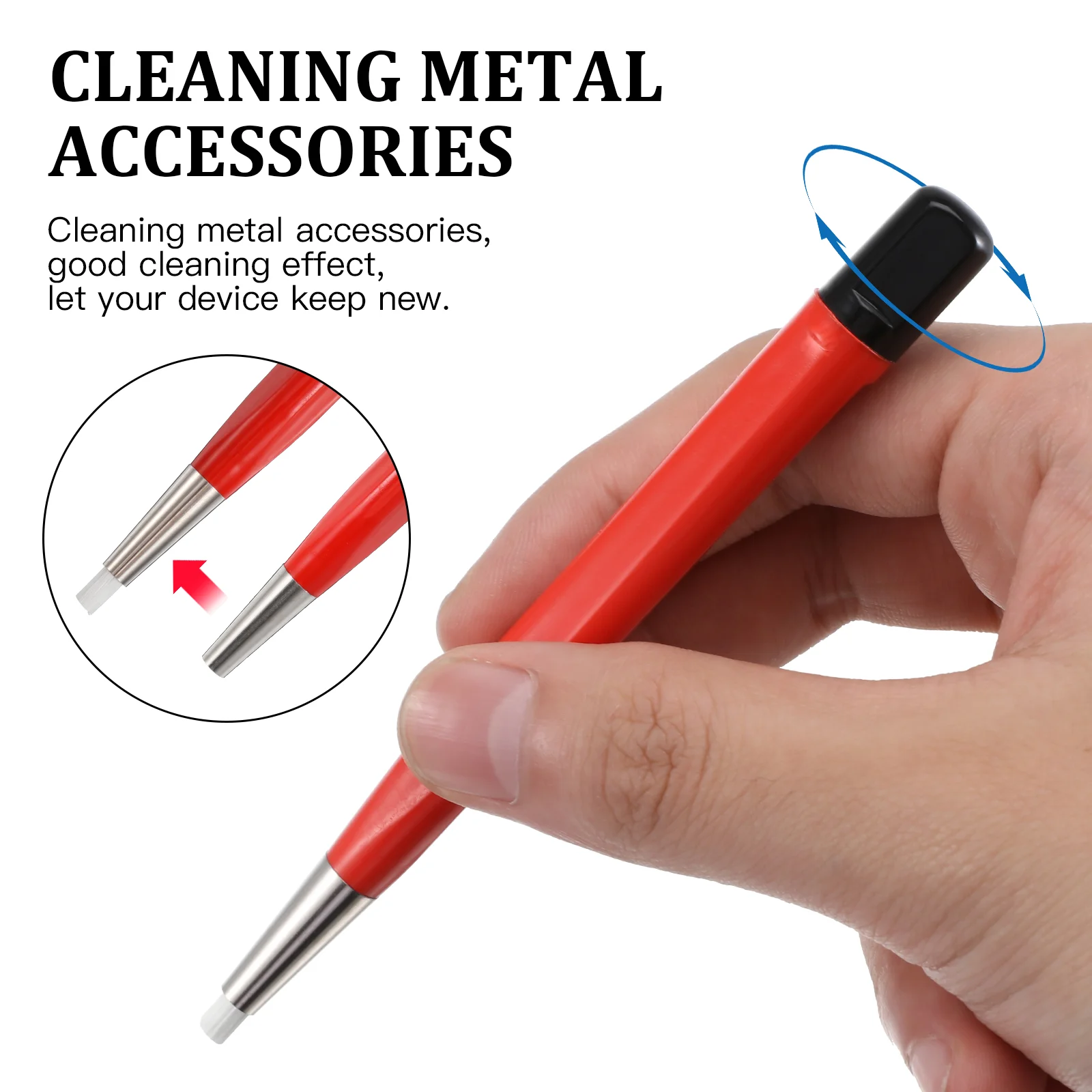 ขัดไฟเบอร์กลาสปากการถเครื่องมือความแม่นยําทําความสะอาดแปรงกัดกร่อน Abrasive Tip Scrubber