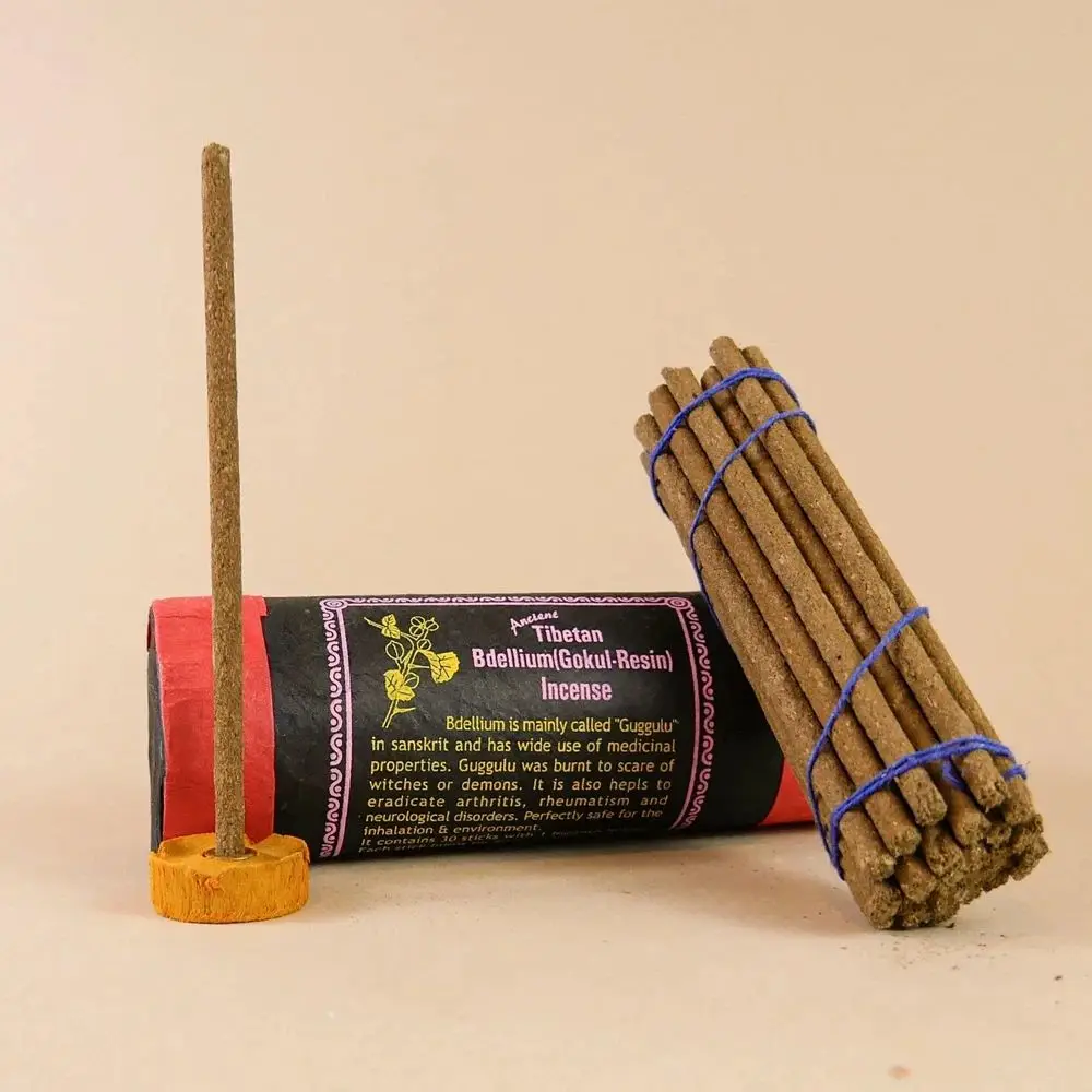 Nepalese Tibetan Short Thick Incense Sticks 30 Pcs Traditional Herbal Resin Floral Aroma Himalayan Fragrance