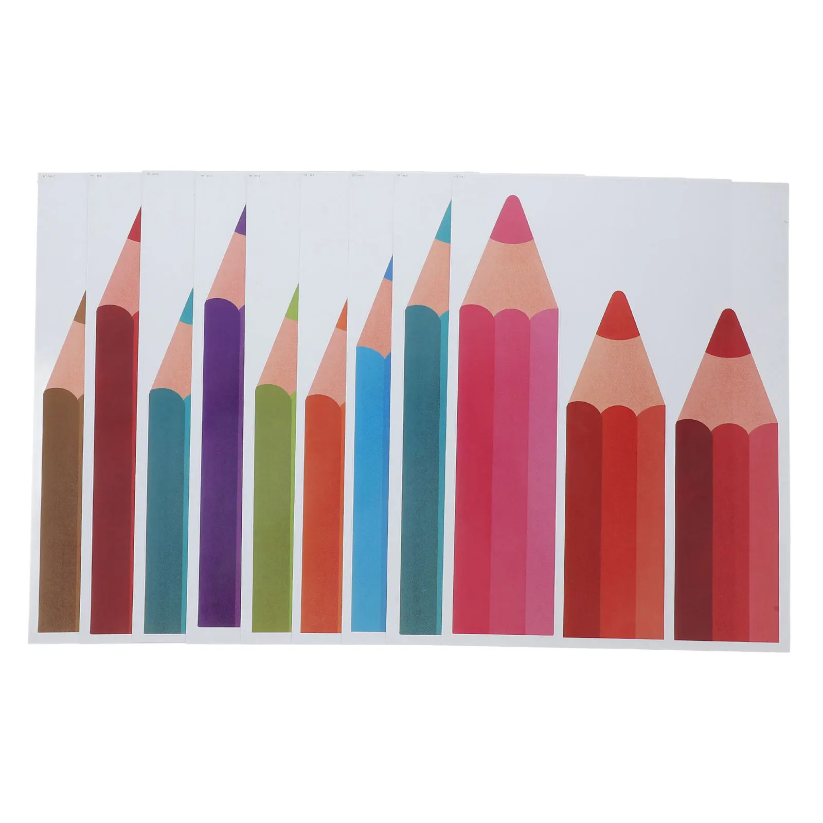 

9pcs Pencil Wall Stickers Balloon Crayon Classroom Decor PVC Easy Installation Window Clings Preschool Wall
