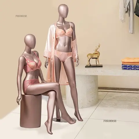 Maniquíes femeninos de alta gama para escaparate de ropa, maniquí de ropa interior de medio cuerpo para ropa interior, soporte de exhibición para tienda de ropa