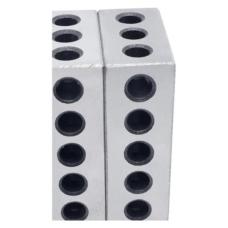 A34R Acciaio di precisione 1-2-3 blocchi (1" X 2" X 3") - Confezione da 2, 23 fori in 123 coppie di configurazione