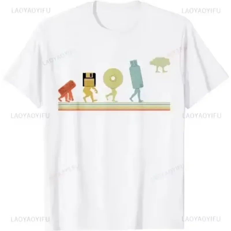 Asian size Eat Code Sleep Graphic Tee Computer Science Programmer Evolution Cloud Coding Programming T-Shirt Casual Man Clothing