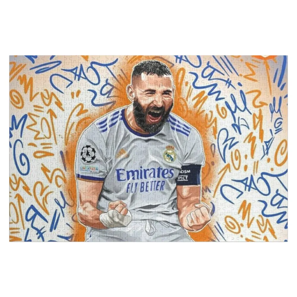 

Пазл с изображением Бензема, персонализированный с именем, с фотографией на заказ, детская игрушка на заказ, подарок на заказ, пазл с индивидуальным дизайном