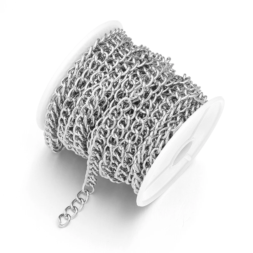 10 Yards/Rolle Metall Eisen Kette Halskette Link Kette Bulk Kette Für Schmuck Machen Erkenntnisse DIY Halskette Armband kette Zubehör