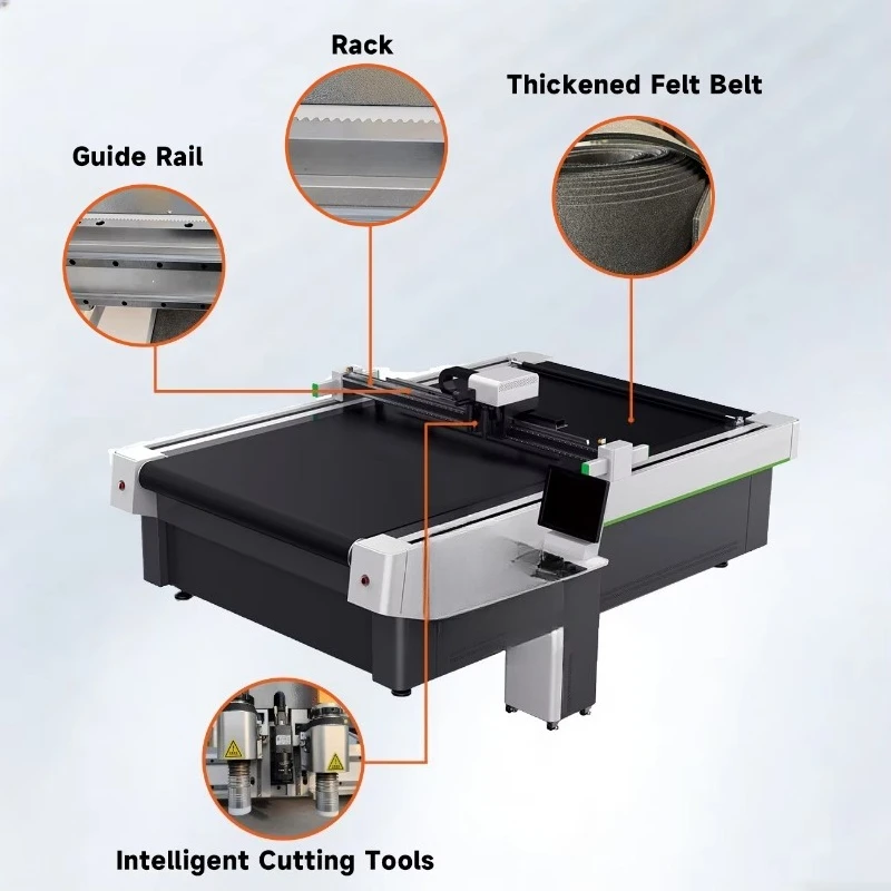 Numerical control vibration knife cutting machine numerical control leather cutting machine with automatic feeding platform