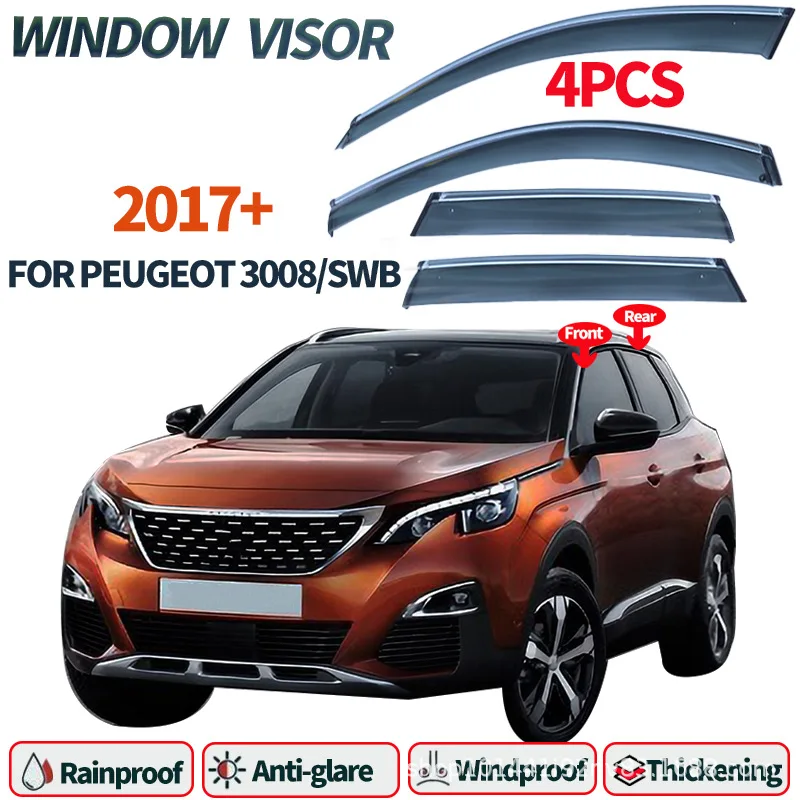 

Suitable for Peugeot 3008 rain or shine international standard axis PEUGEOT 3008 2017+Window visors