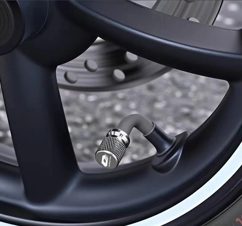 Latest Motorcycle Tire Valve Stem Cap Suitable for QJMOTOR Series Models Black ABS Plastic Valve Cap for Bicycle And Scooter