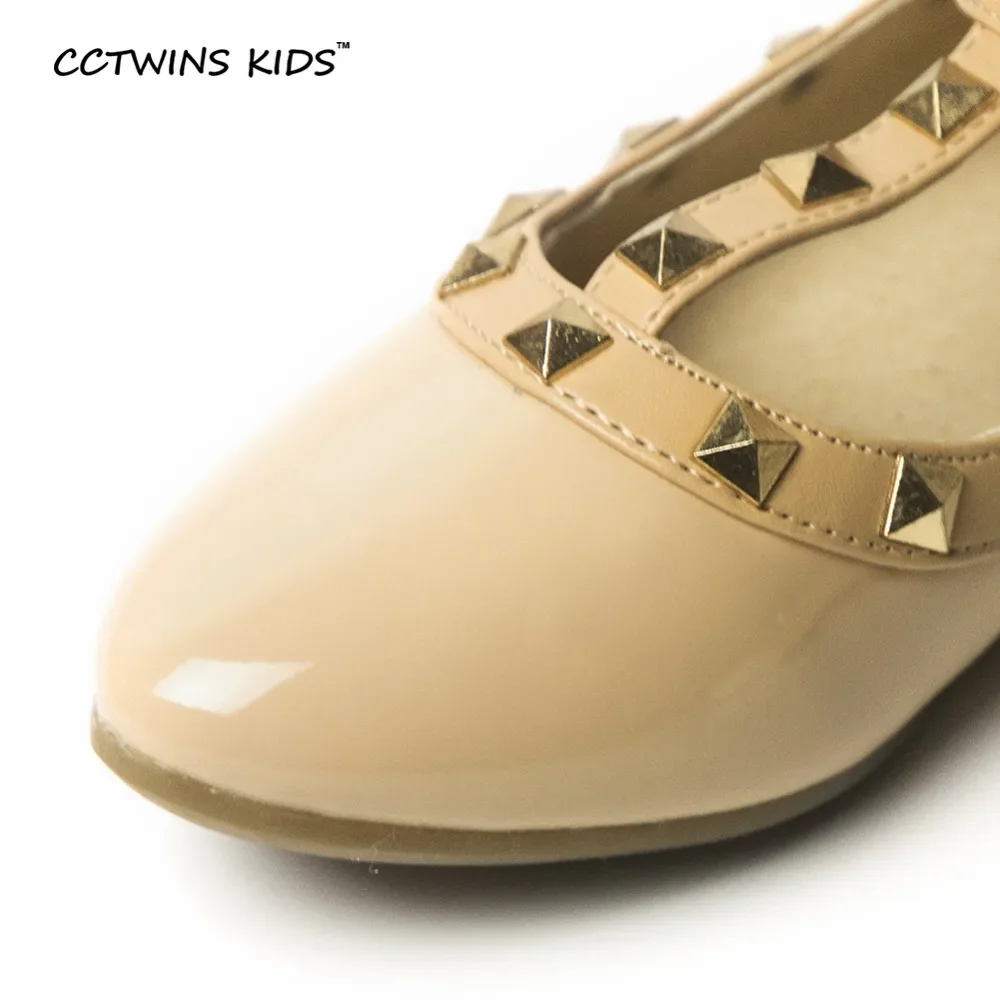 CCTWINS KIDS spring autumn girls brand for baby shoes stud Single shoes children sandal toddler princess flats party Dance shoes