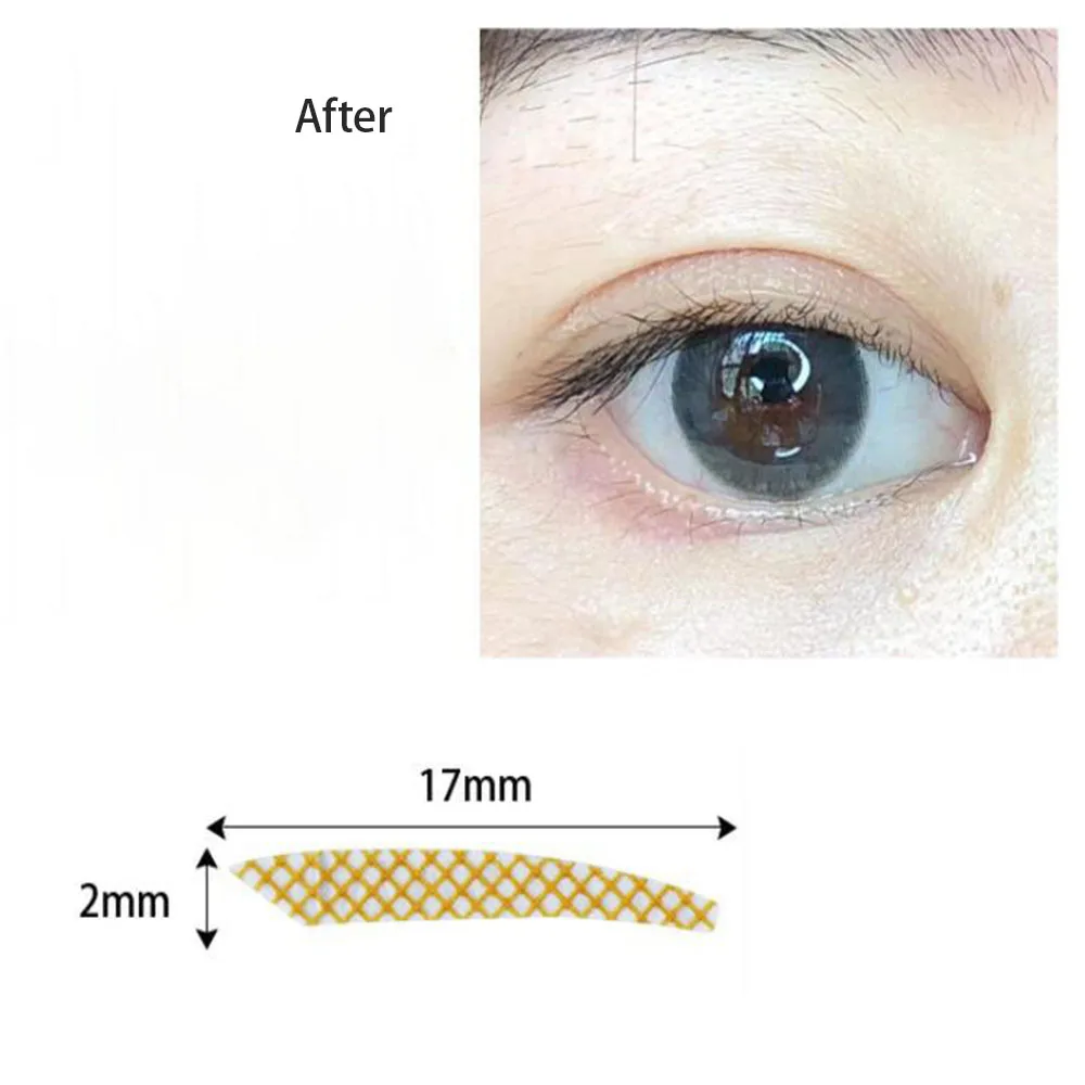 150 paires/300PC autocollant de bande de paupière Invisible Double pli paupière dentelle pâte clair Beige rayure auto-adhésif ruban pour les yeux outil de maquillage