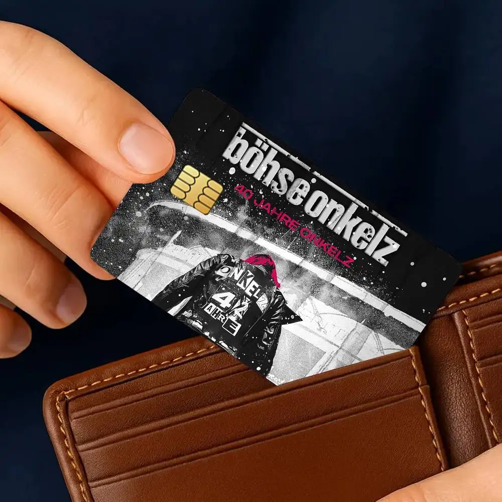 Band B-Bohse O-Onkelz-S Credit Card Stickers Skin For Bank Bus Metro 4PCS Cover Film Gift