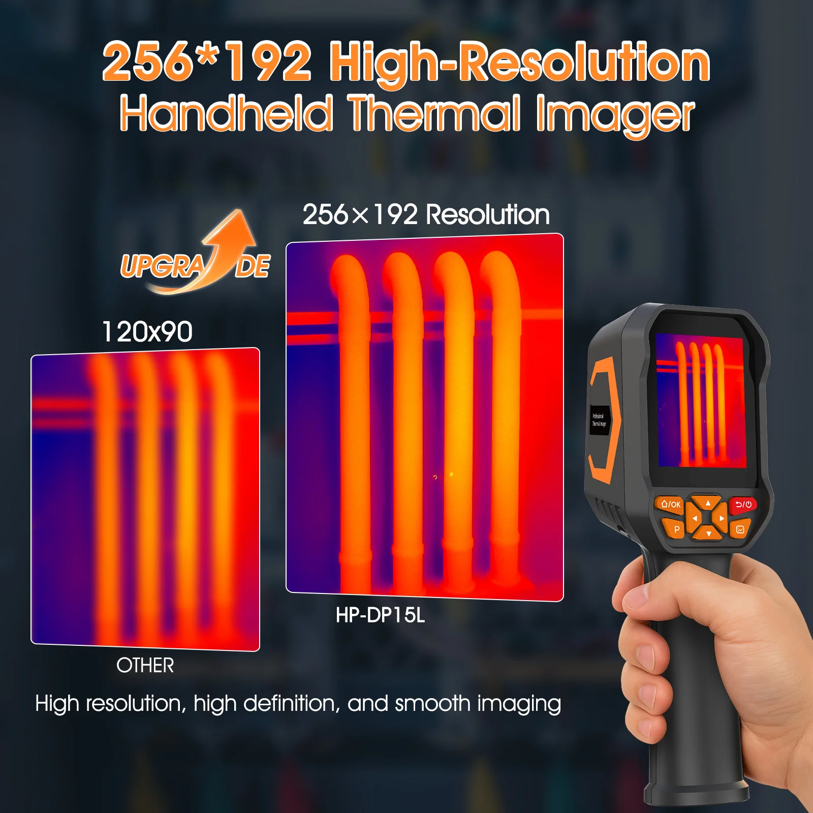 Thermal Camera Water/Air Leak Detector Imager, AIOMEST Infrared Imaging Gun W/ 512x384 TISR Resolution, PC 2D/3D Analysis