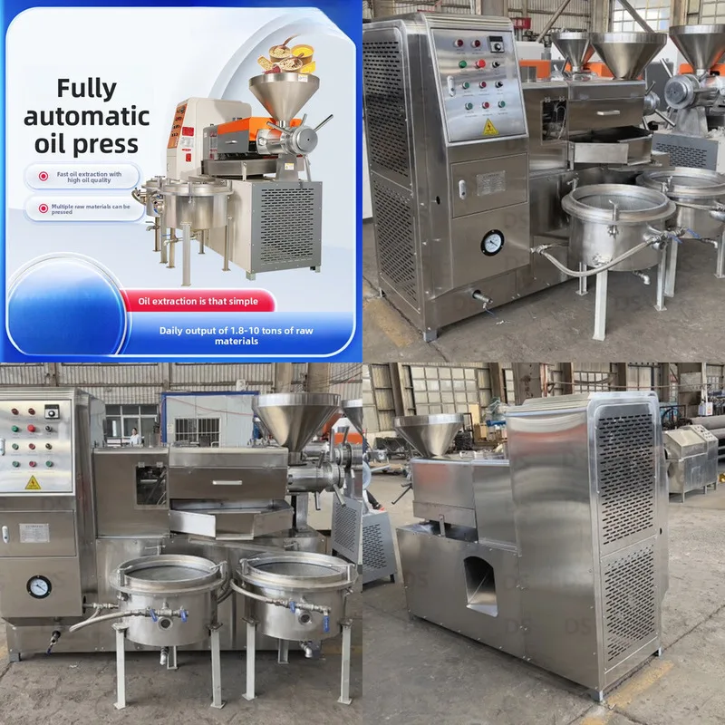 Commercial Stainless Steel Style Rice Bran Sesame Peanut 100 Type Oil Press Machine