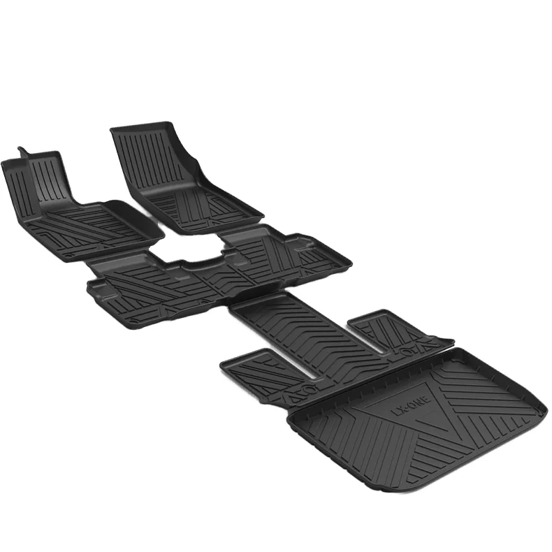 Colorful TPE Fiber Optic Starlight Waterproof Car Floor Mat Full Set For Interior Decoration